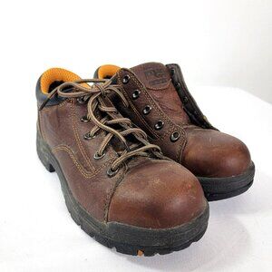 Timberland Pro Womens Titan 63189 Brown Alloy Toe Work Boots Size 7M Leather